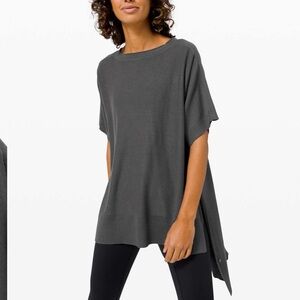 Lululemon be at ease poncho graphite grey